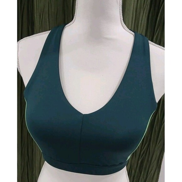 Peloton  Women's Sports Bra Two Toned Green Size MEDIUM‎ - Picture 3 of 7